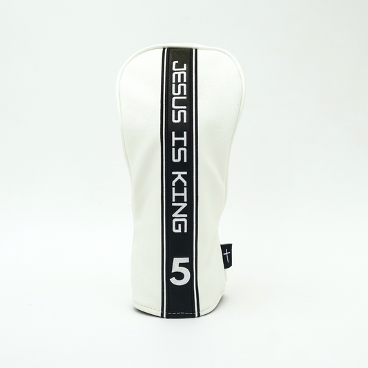 5 Wood Head Cover - White