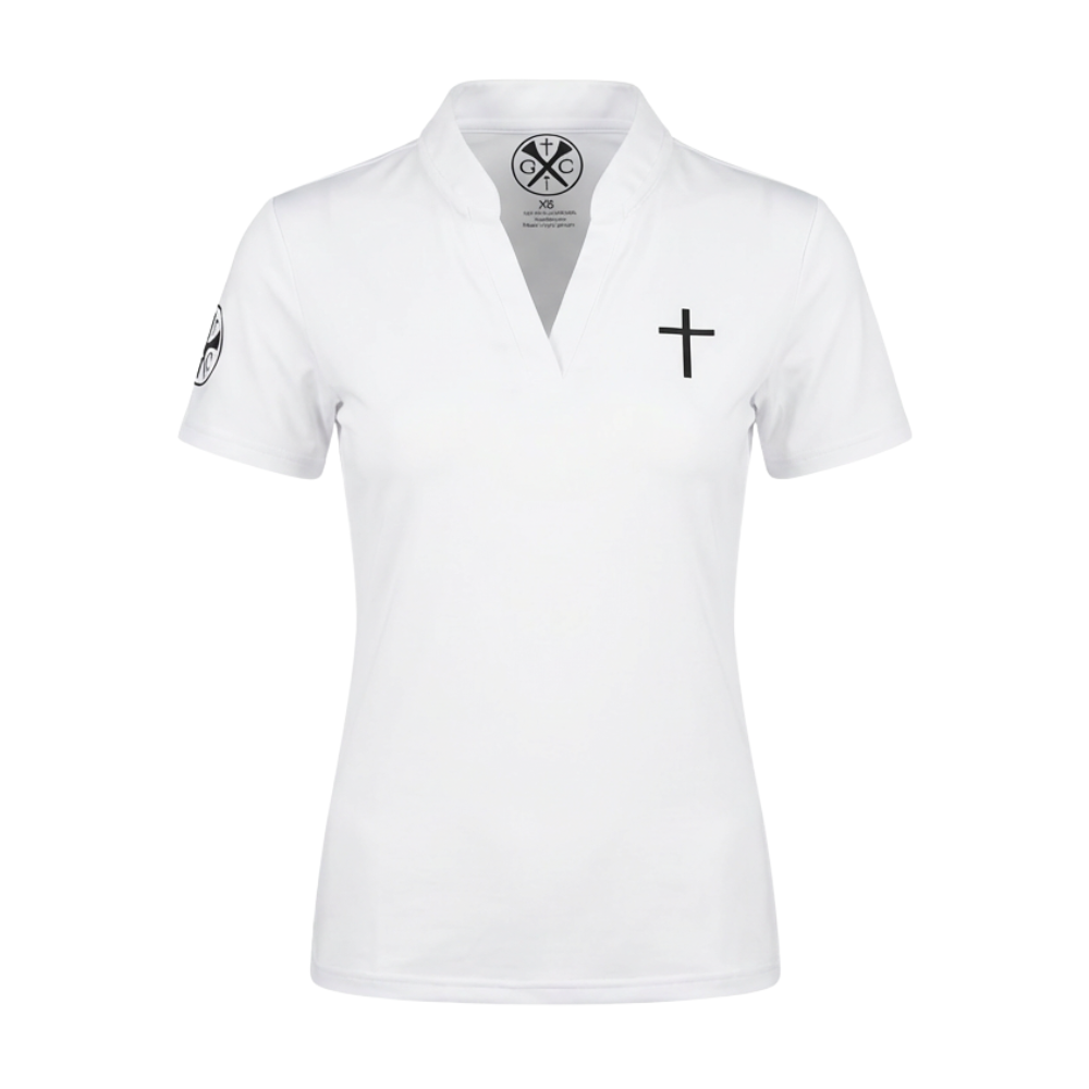 Gospel Golf White Female Polo