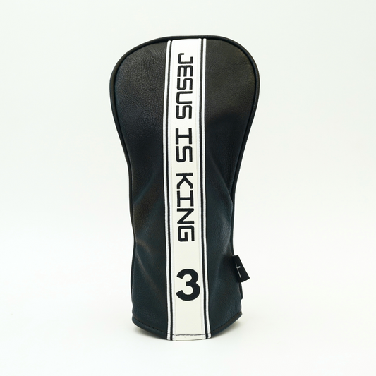 3 Wood Head Cover - Black