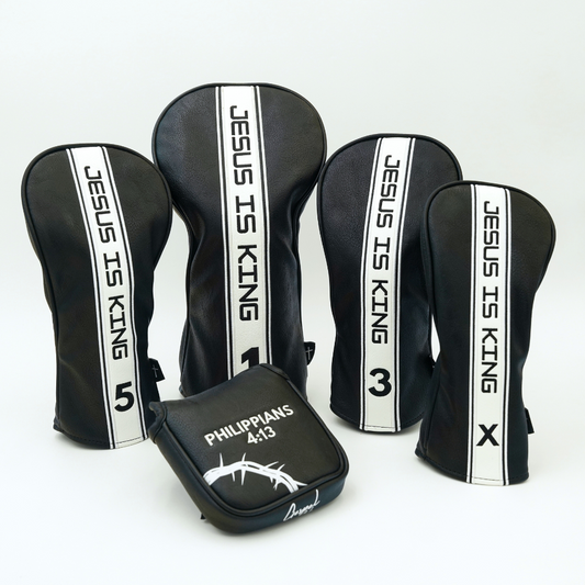 Gospel Golf Complete Headcover Set - Black