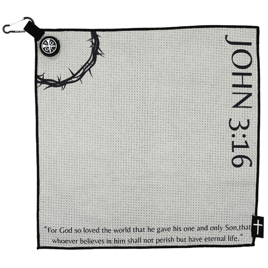 John 3:16 Magnetic Towel - Gray