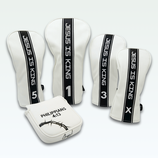 Gospel Golf Complete Headcover Set - White