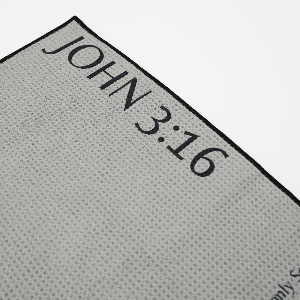 John 3:16 Magnetic Towel - Gray