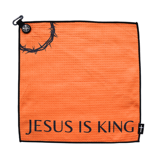 Jesus is King Magnetic Towel - Orange