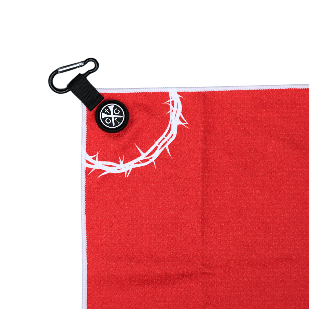 Matthew 6:33 Magnetic Towel - Red