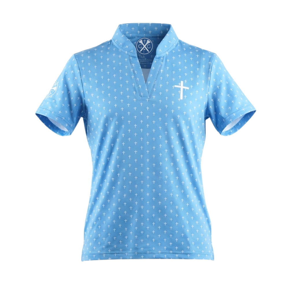 The Cross Female Polo - Blue