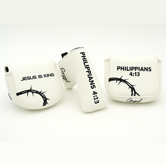Leather Putter Covers - White