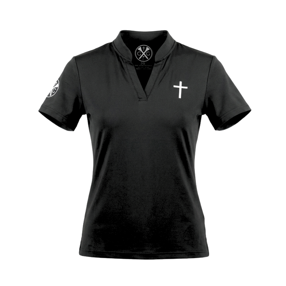 Gospel Golf Black Female Polo
