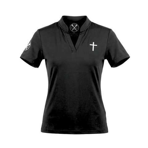 Gospel Golf Black Female Polo