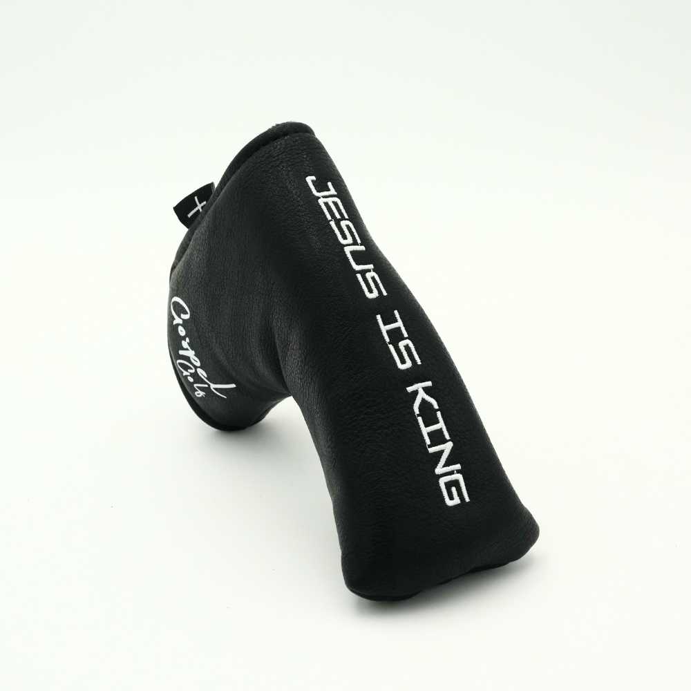 Blade - Jesus is King, Leather Putter Cover Black