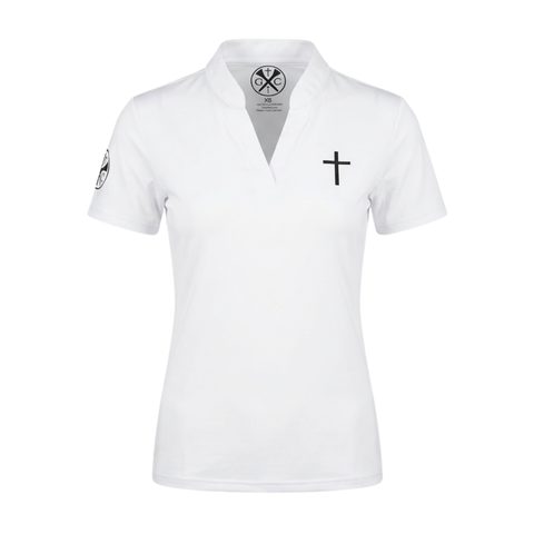 Gospel Golf White Female Polo