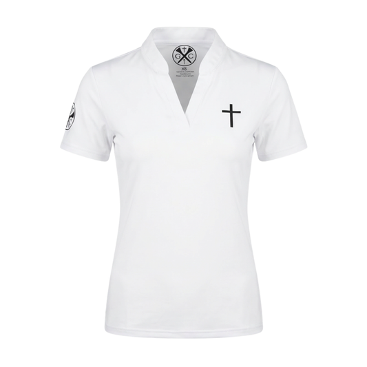 Gospel Golf White Female Polo
