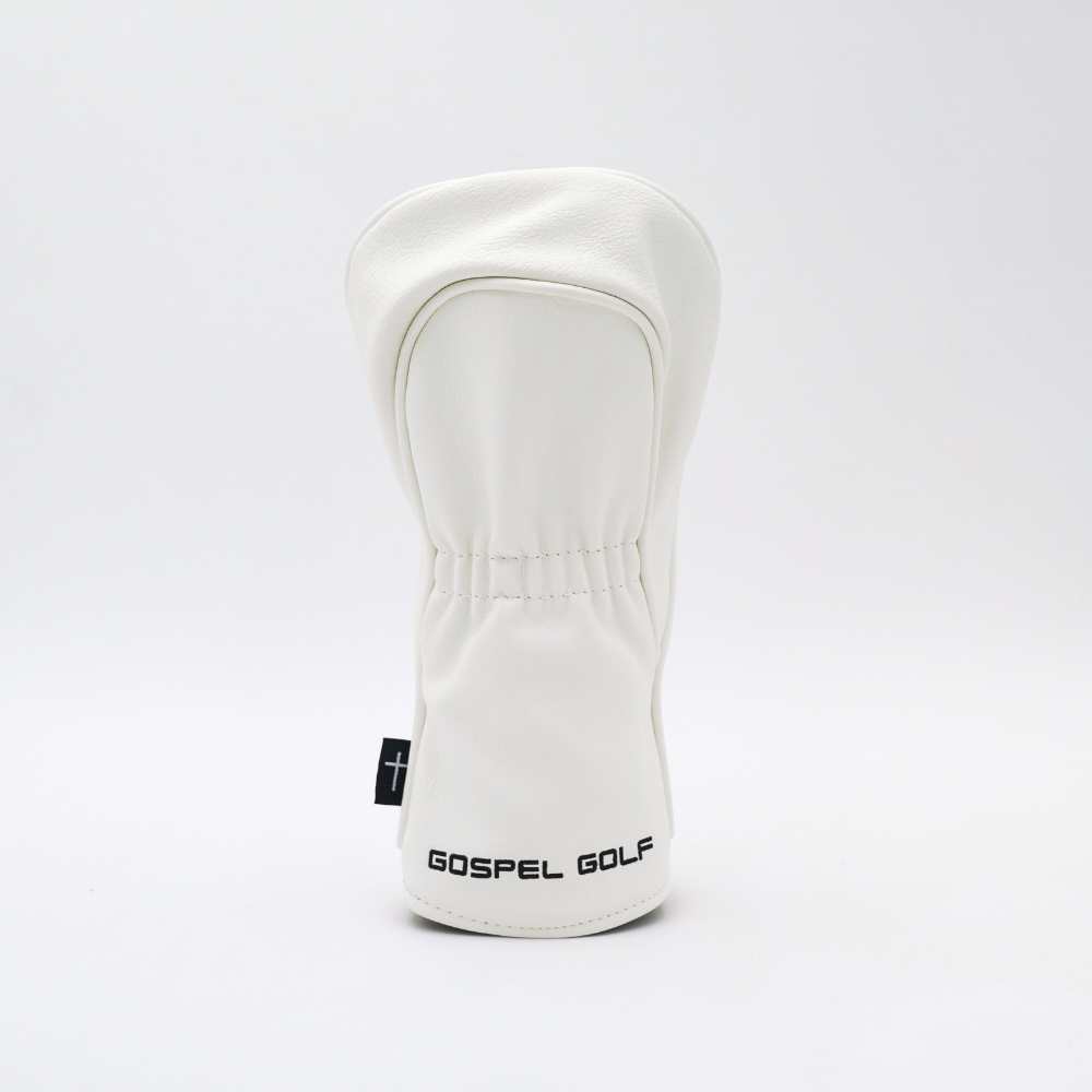 5 Wood Head Cover - White
