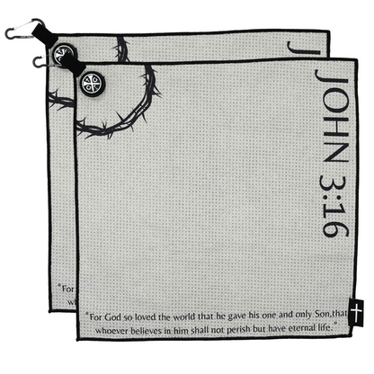 Magnetic Bible Verse Golf Towel - 2 Pack