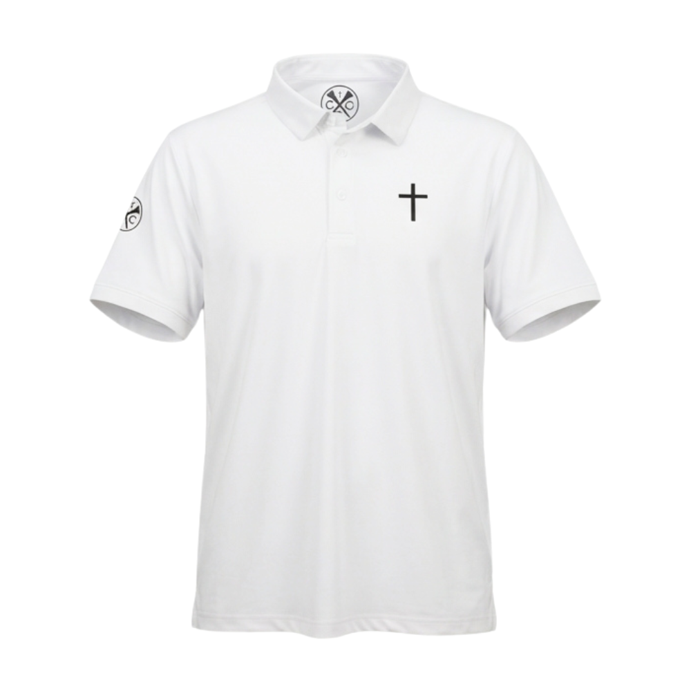Gospel Golf White Polo