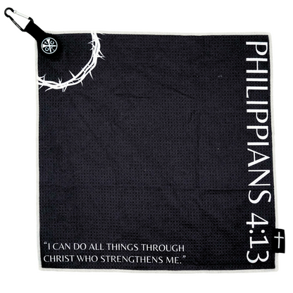 Magnetic Bible Verse Golf Towel