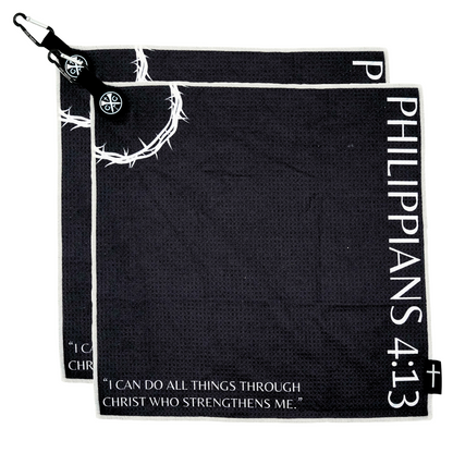 Magnetic Bible Verse Golf Towel - 2 Pack