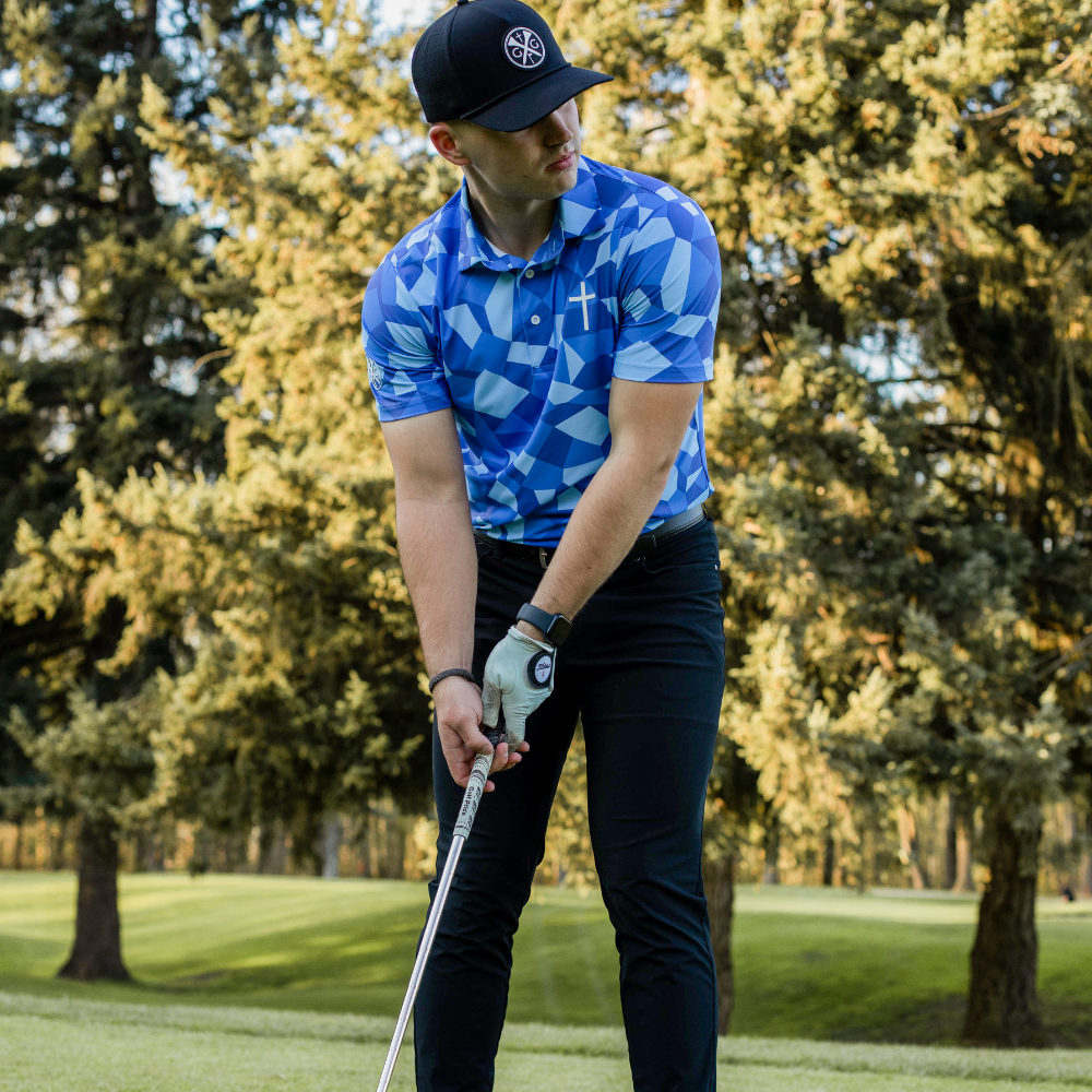 Still The Sea Polo - Christian Golf ApparelGospel Golf Polo Shirt. This polo offers comfort and performance. Moisture-wicking fabric keeps you cool and dry.