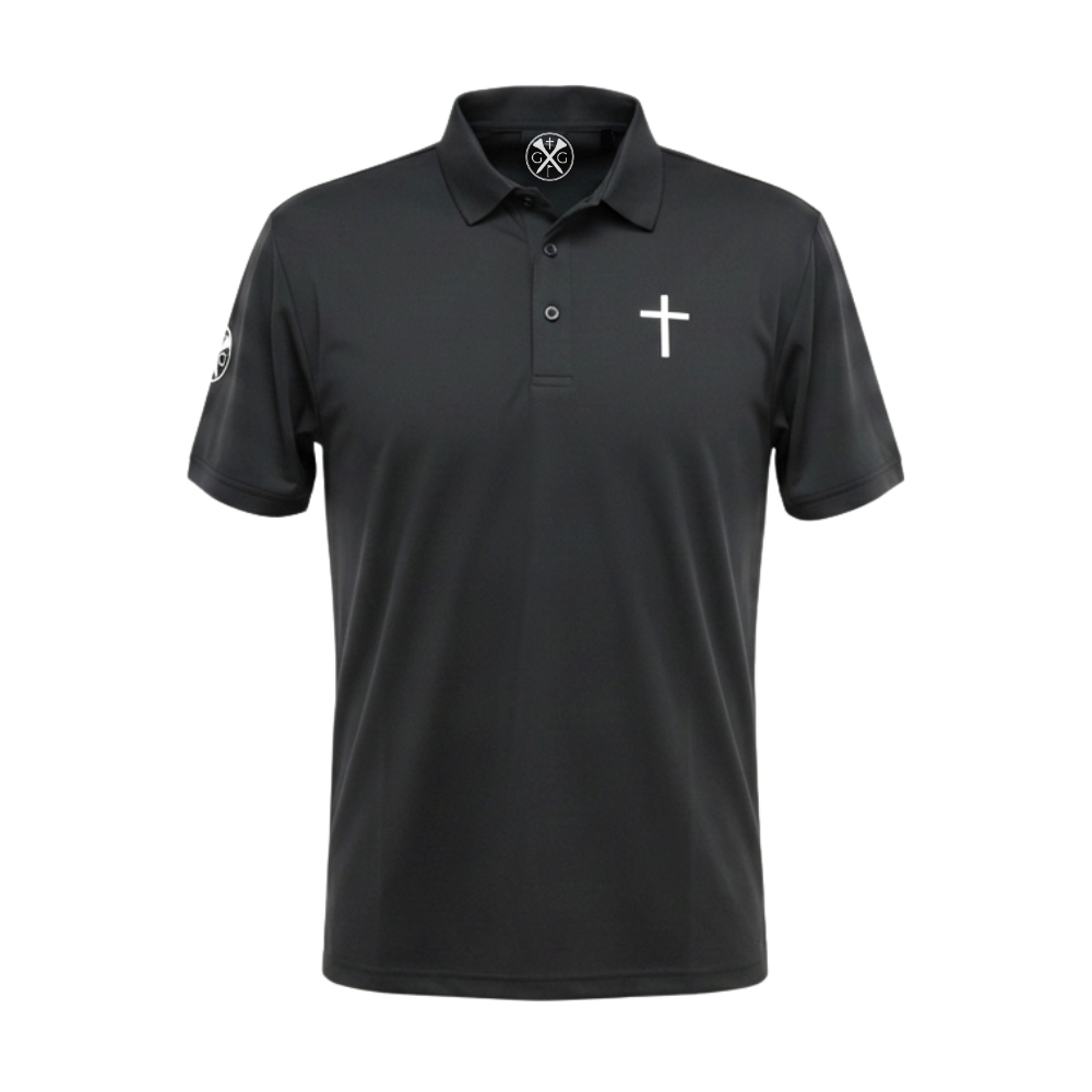 Gospel Golf Black Polo