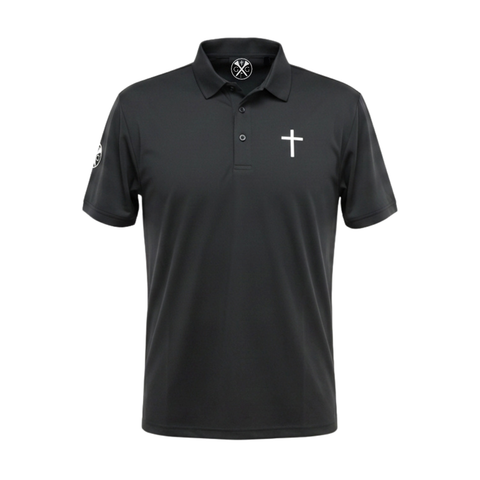 Gospel Golf Black Polo