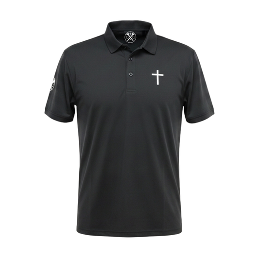 Gospel Golf Black Polo
