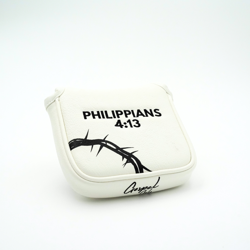 Mallet - Verse, Leather Putter Cover White
