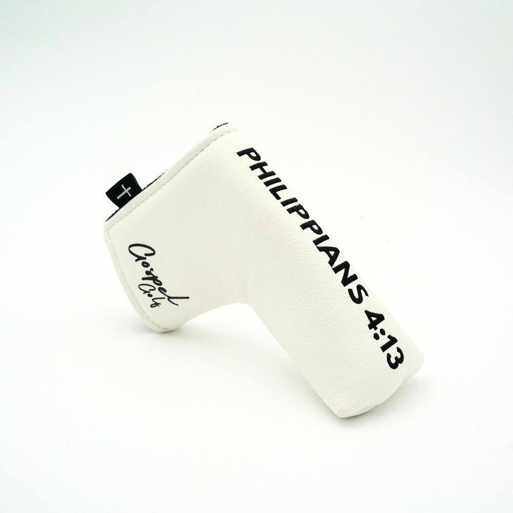 Phil 4:13 Blade Putter Cover (White)