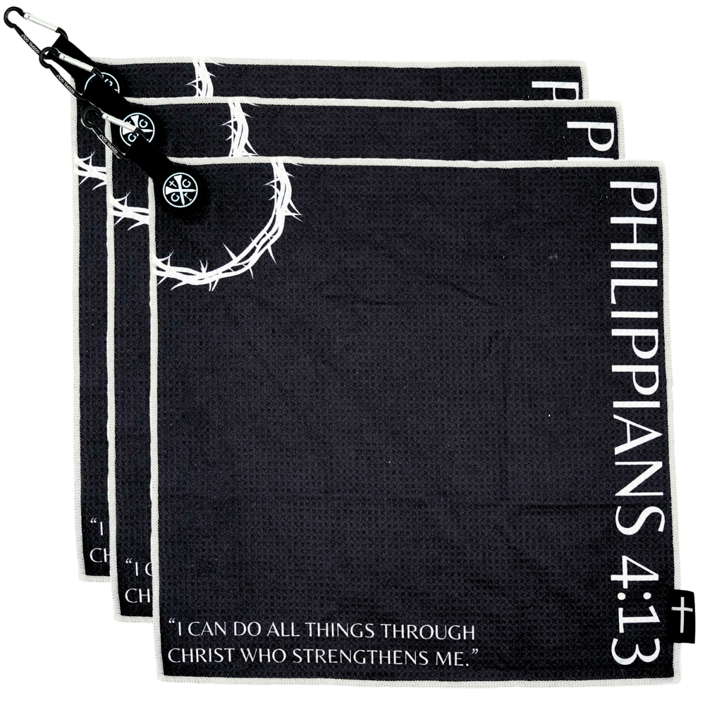 Magnetic Bible Verse Golf Towel - 3 Pack