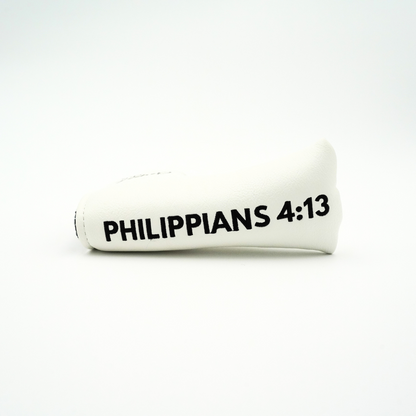 Phil 4:13 Blade Putter Cover (White)