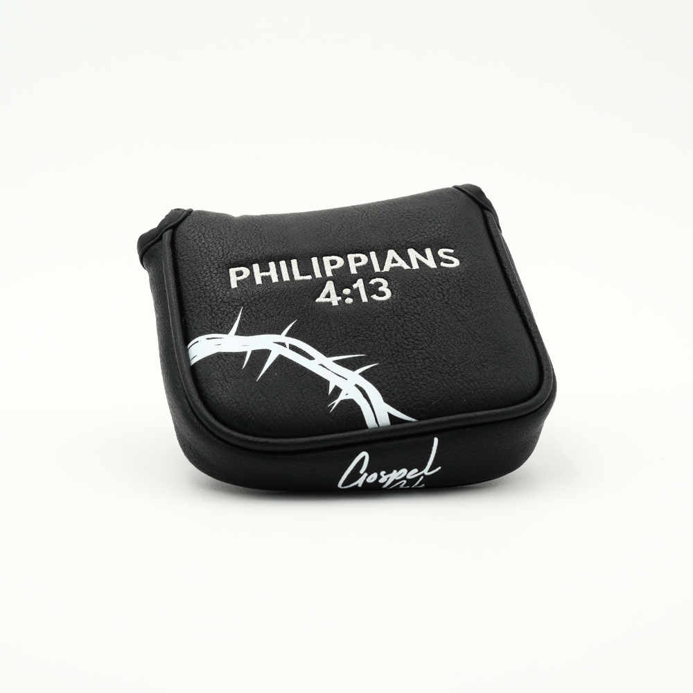 Phil 4:13 Mallet Putter Cover (Black)