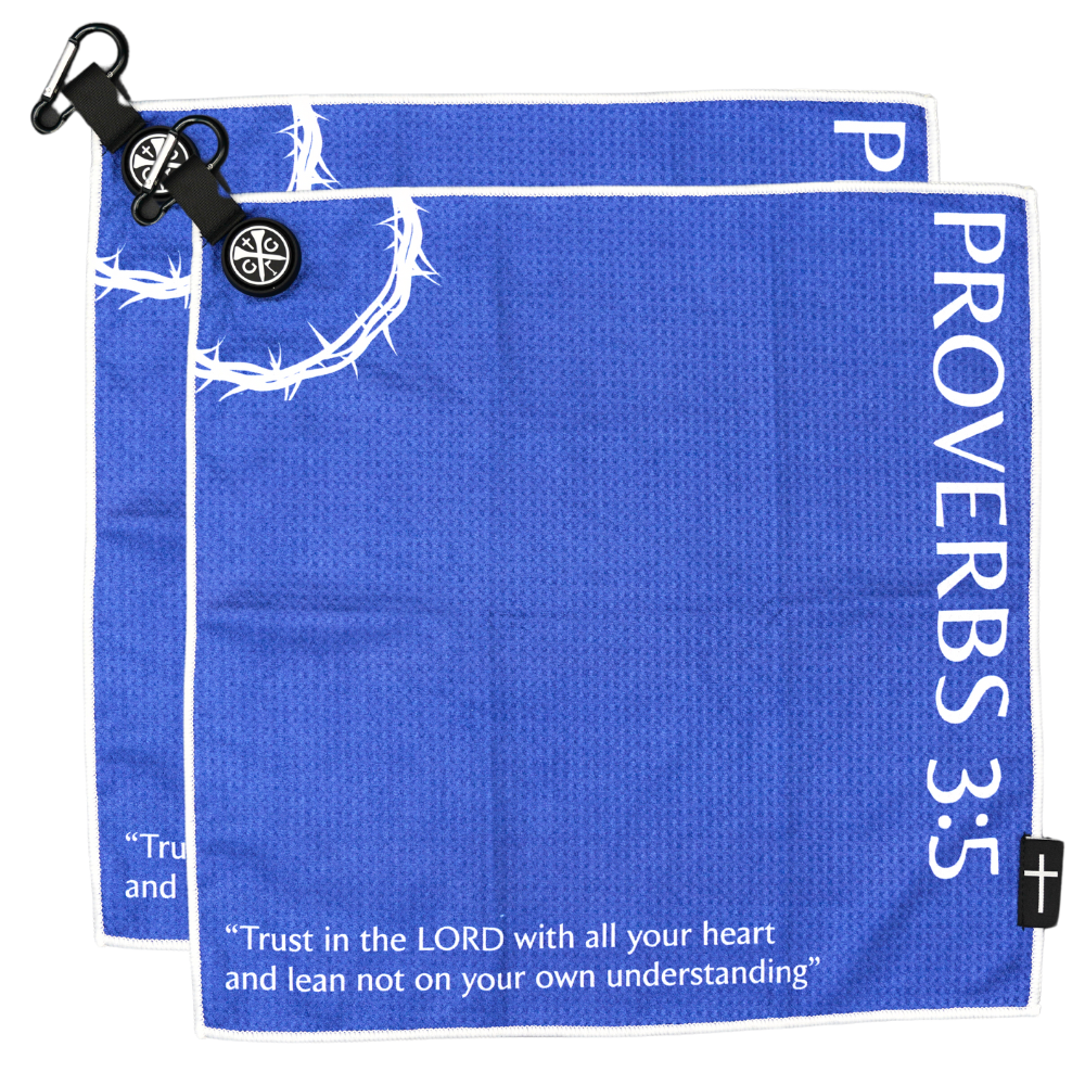 Magnetic Bible Verse Golf Towel - 2 Pack