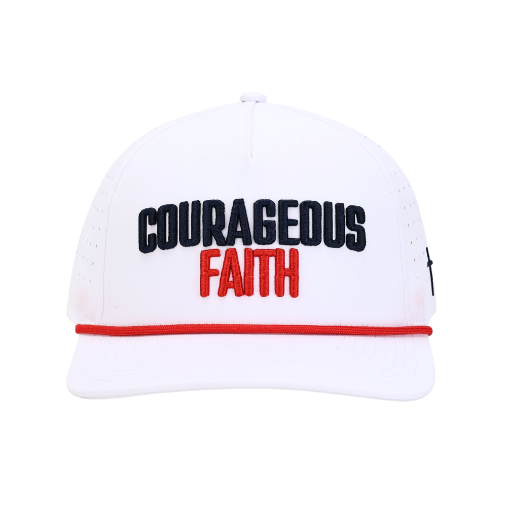 Red, White, & Blue Courageous Faith Snapback Hat