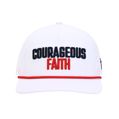 Red, White, & Blue Courageous Faith Snapback Hat