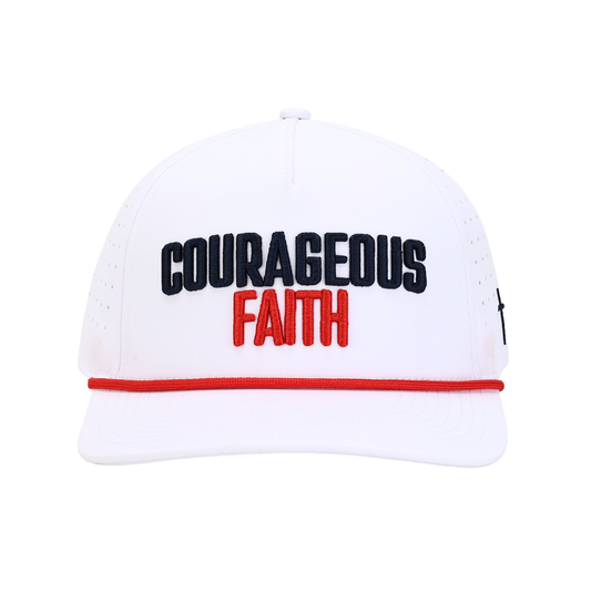 Red, White, & Blue Courageous Faith Snapback Hat